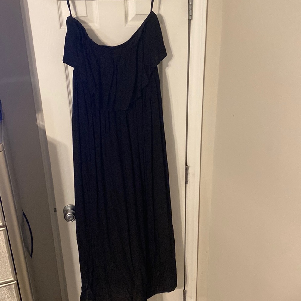 Strapless maxi dress